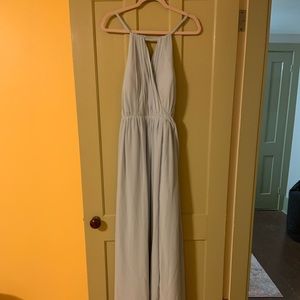 Revelry Chiffon Eliza Dress Light Blue 936